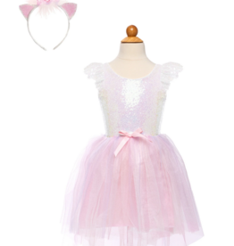 Creative Education Dreamy Unicorn Dress & Headband, Iridescent/Pink , Size 3-4