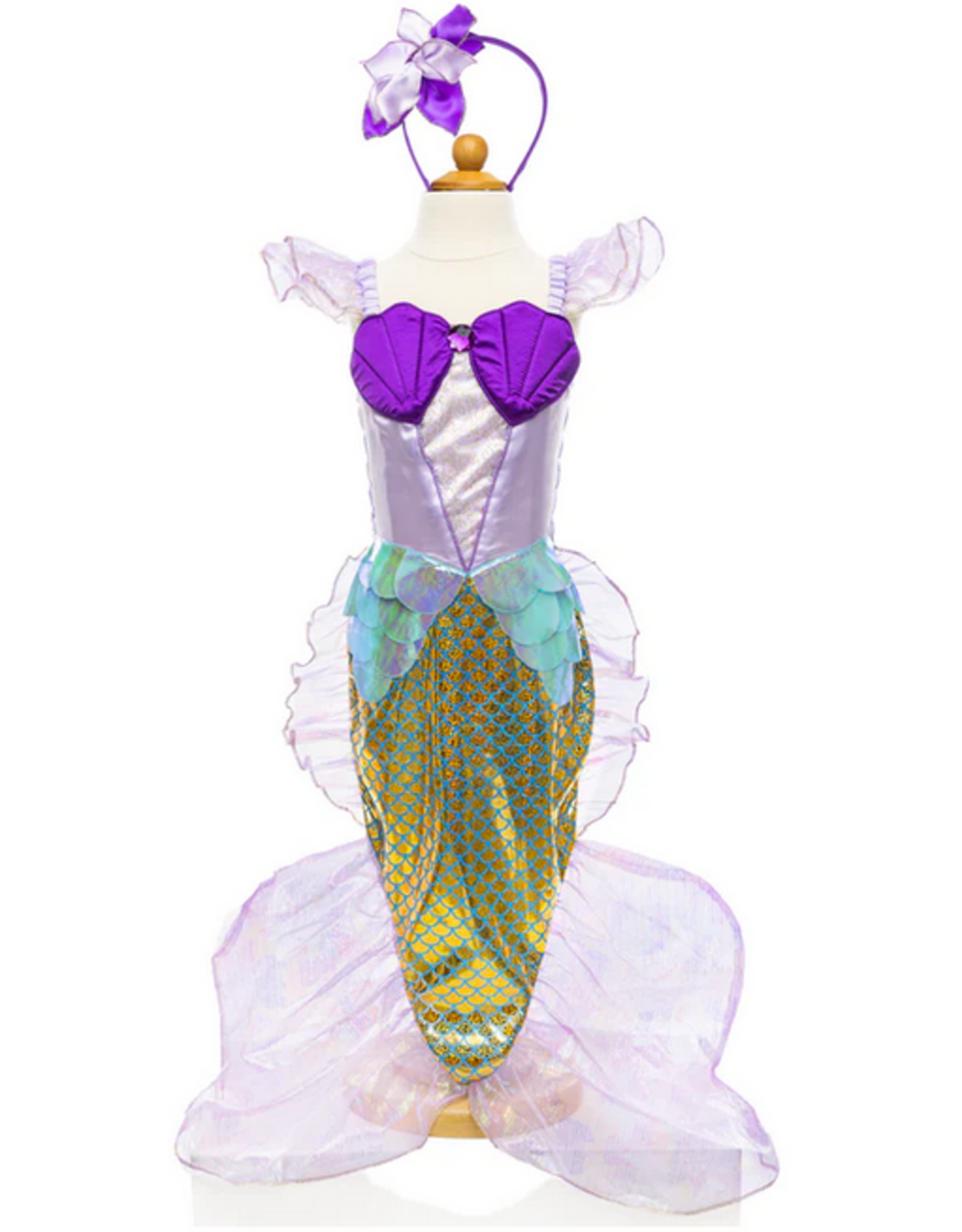 Creative Education Mermaid Dress & Headband, Lilac, Size 3-4