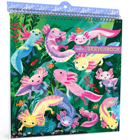 eeBoo Square Sketchbook: Axolotl