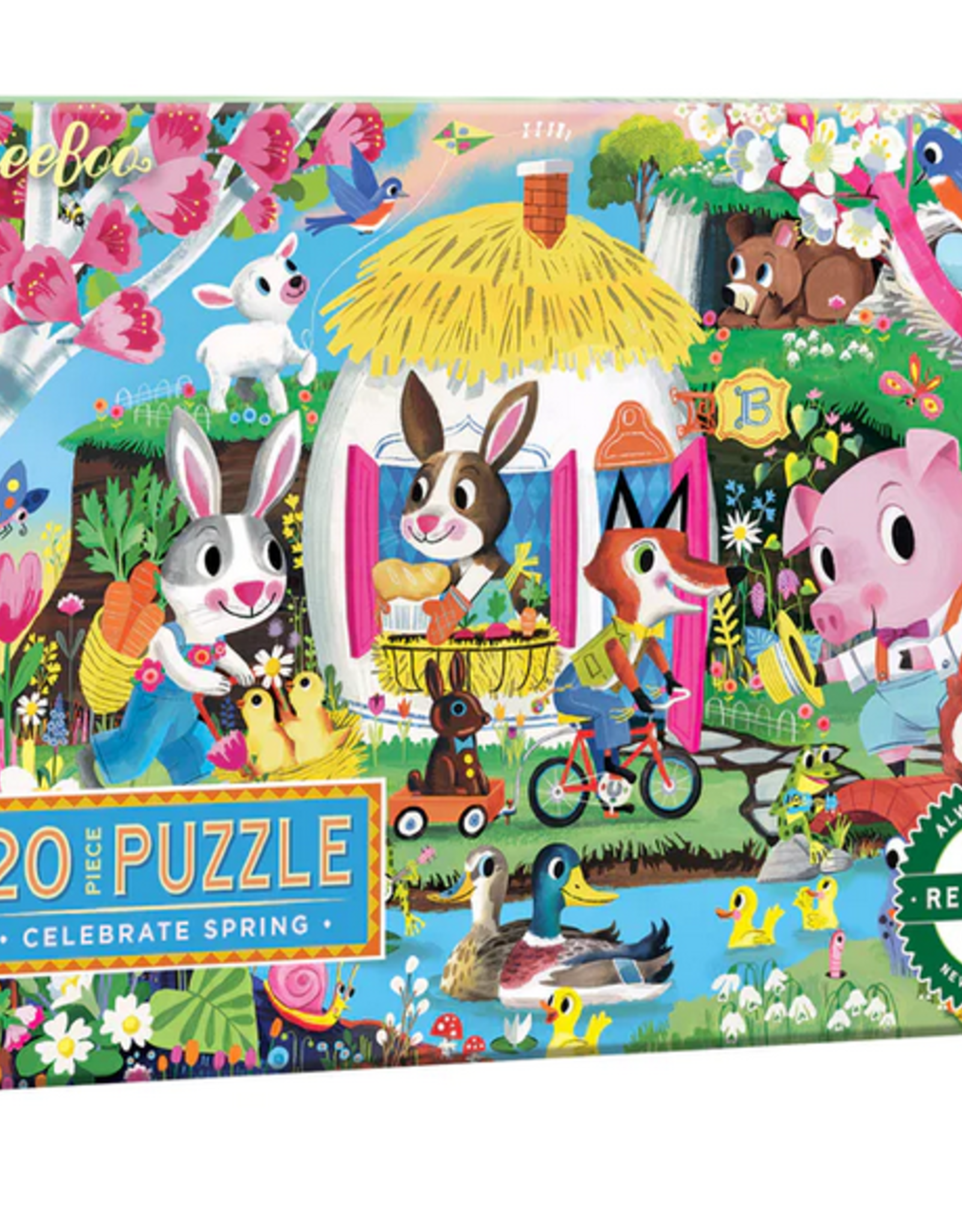 eeBoo 20pc Puzzle: Celebrate Spring