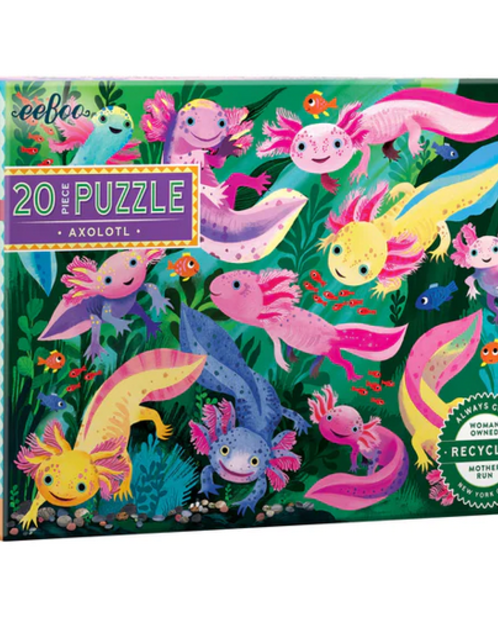 eeBoo 20pc Puzzle: Axolotl