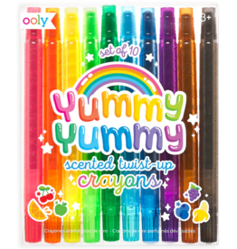 Ooly Yummy Yummy Scented Twist Up Crayons - Set of 10