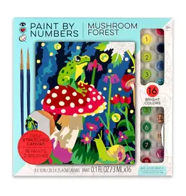 Bright Stripes Paint By Numbers Mushrooom Forest