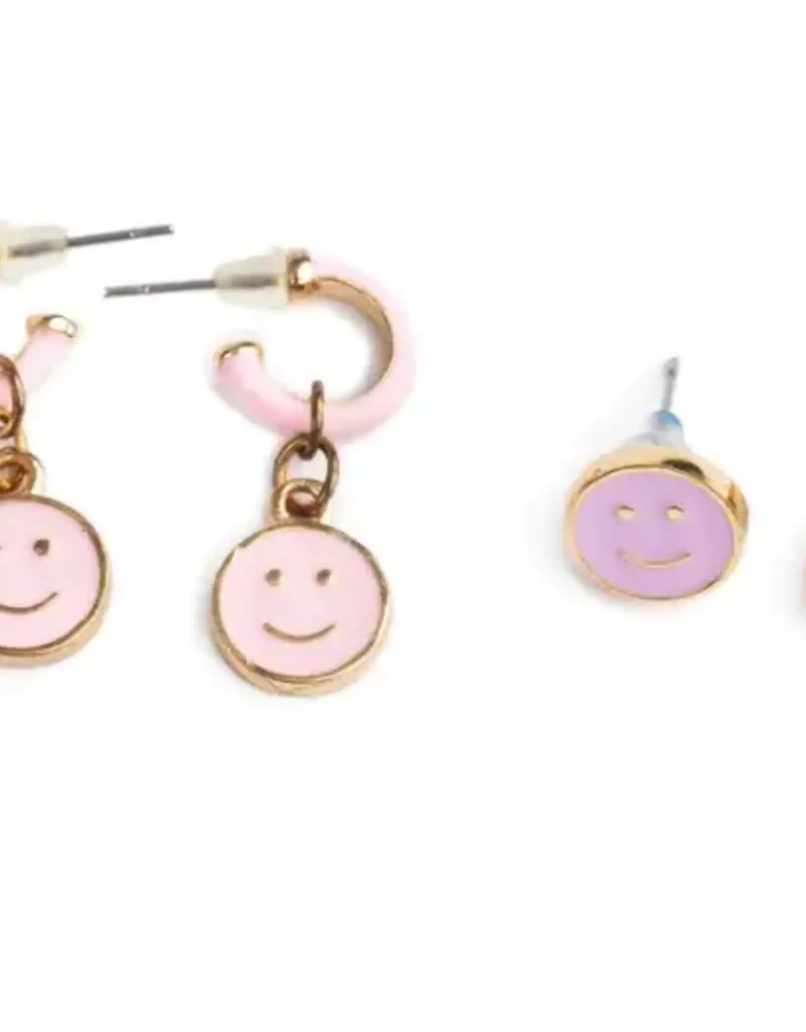 Creative Education Boutique Chic All Smiles Earrings, 2 PR