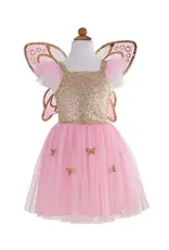 Creative Education Gold Butterfly Dress & Wings, Size 5-7