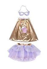 Creative Education Super-Duper Tutu/Cape/Mask, Metallic Rose/Lilac Size 4-6