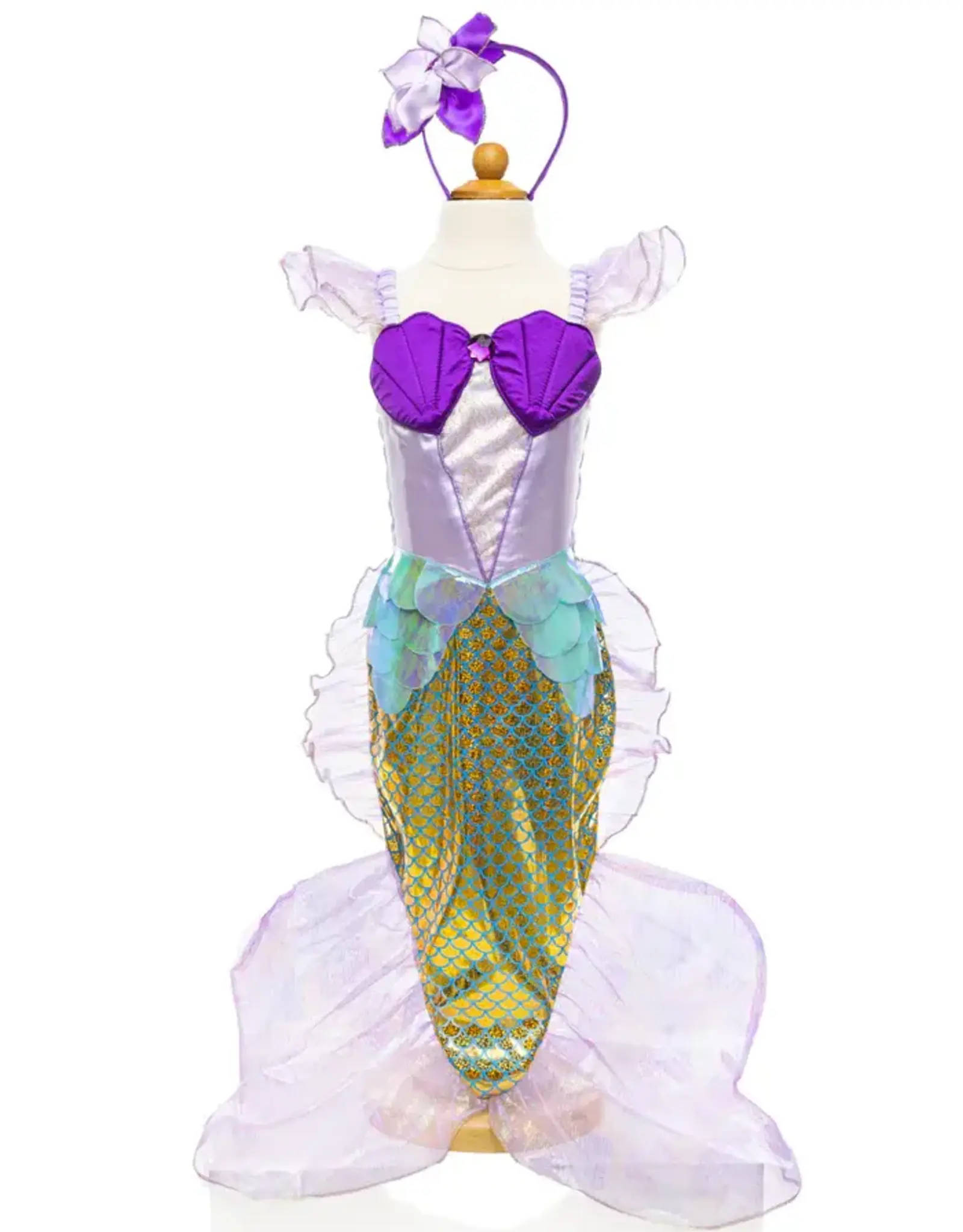 Creative Education Mermaid Dress & Headband, Lilac, Size 3-4