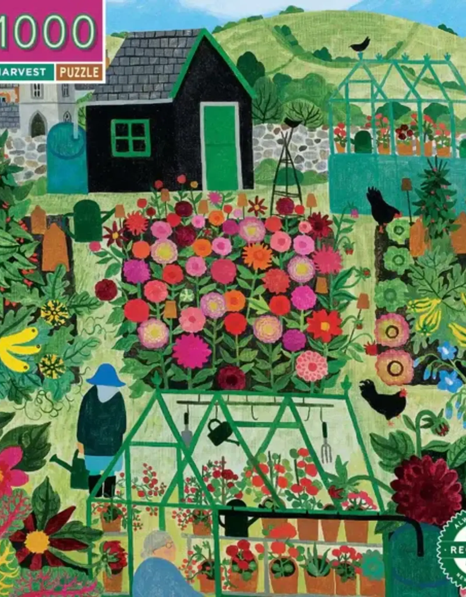 eeBoo 1000pc Puzzle: Garden Harvest