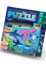 Crocodile Creek 60pc Foil Puzzle: Shimmering Shark