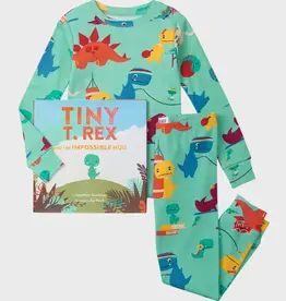 Books To Bed 4YO Flat Pack with Book: Tiny T-Rex and The Impossible Hug Pajama Set