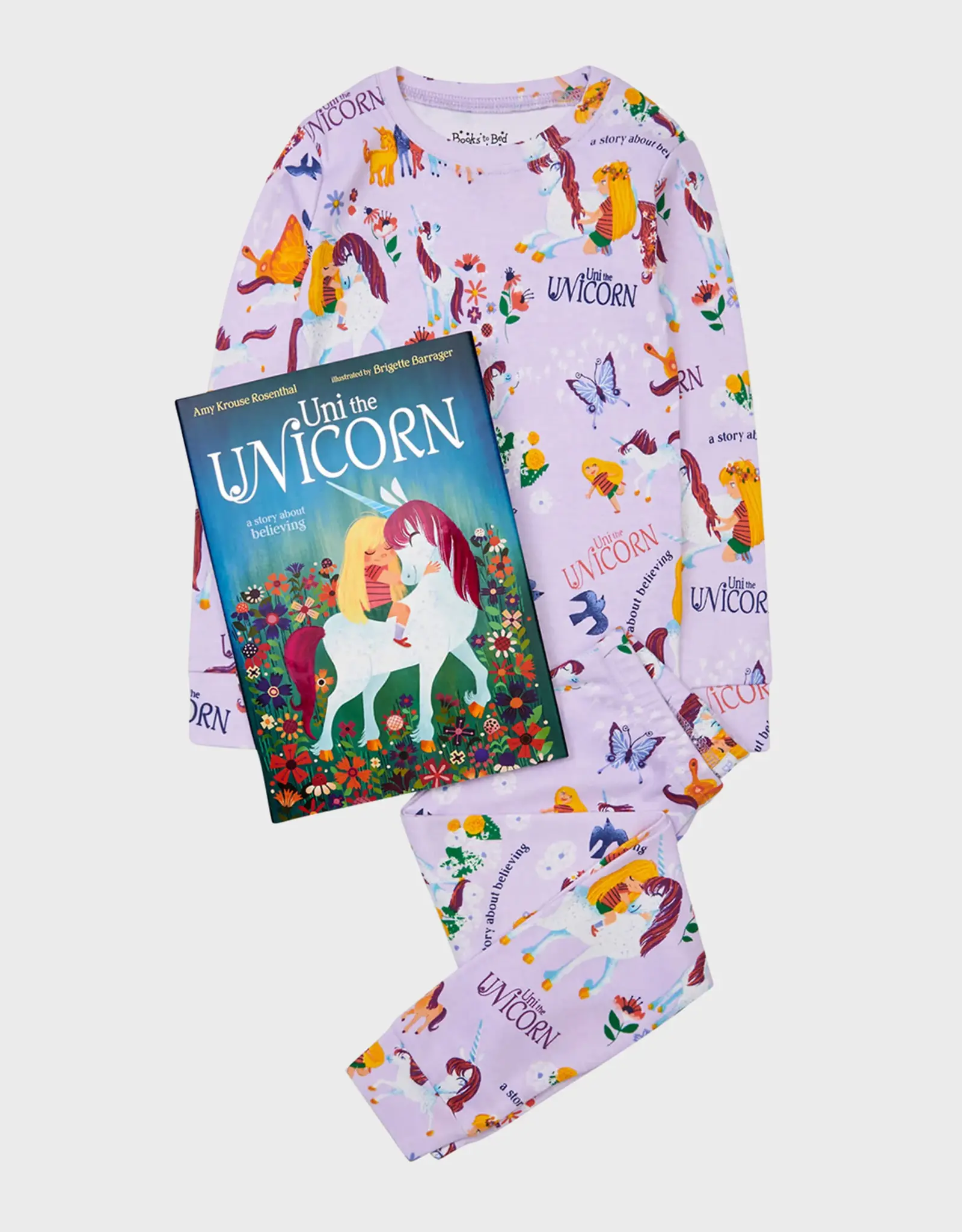 Books To Bed 3YO Flat Pack with Book: Uni The Unicorn Nightdress