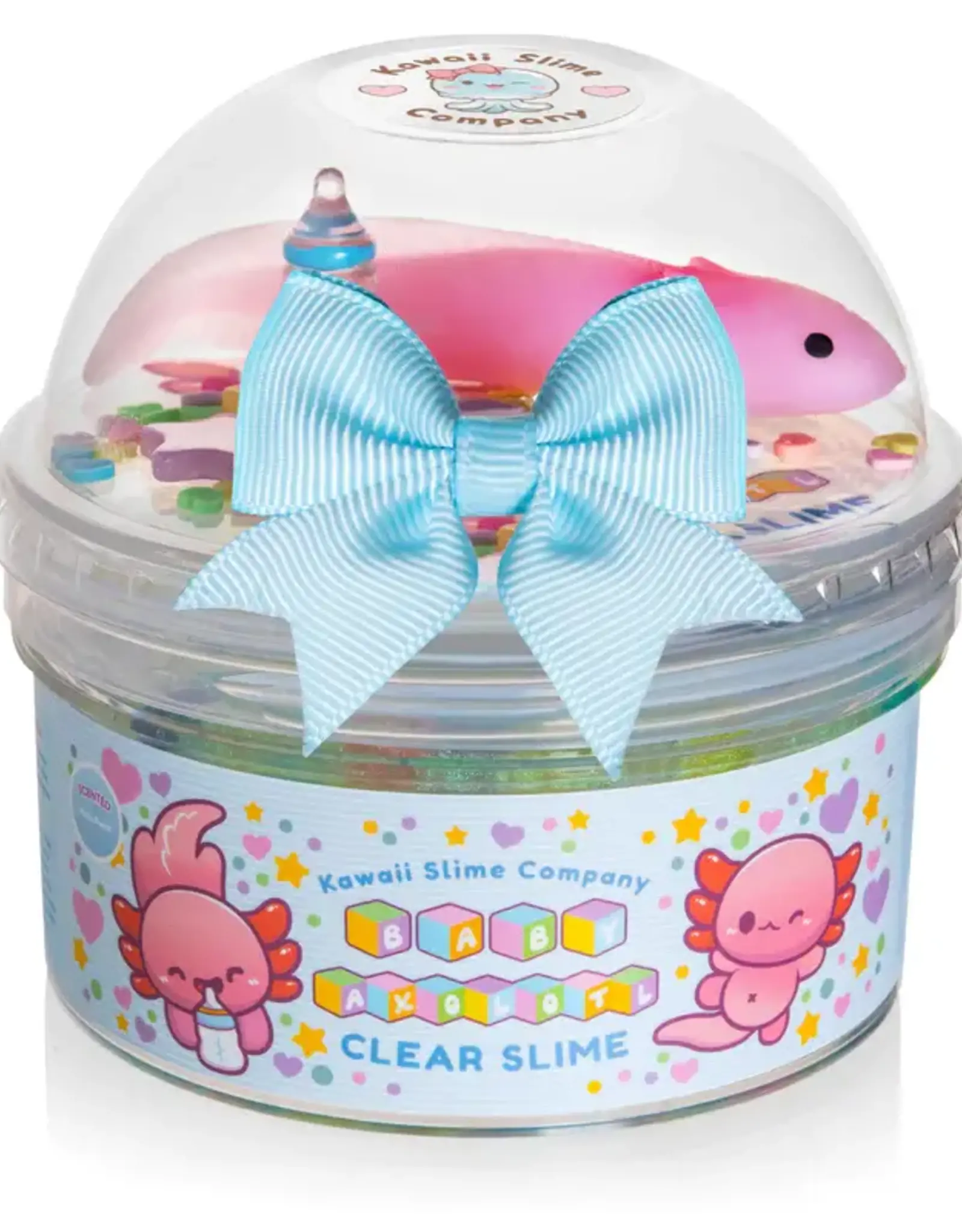 Kawaii Slime Company Baby Axolotl Clear Slime