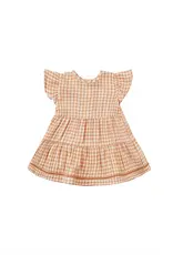 QuincyMae 18-24MO: Lily Dress - Melon Gingham