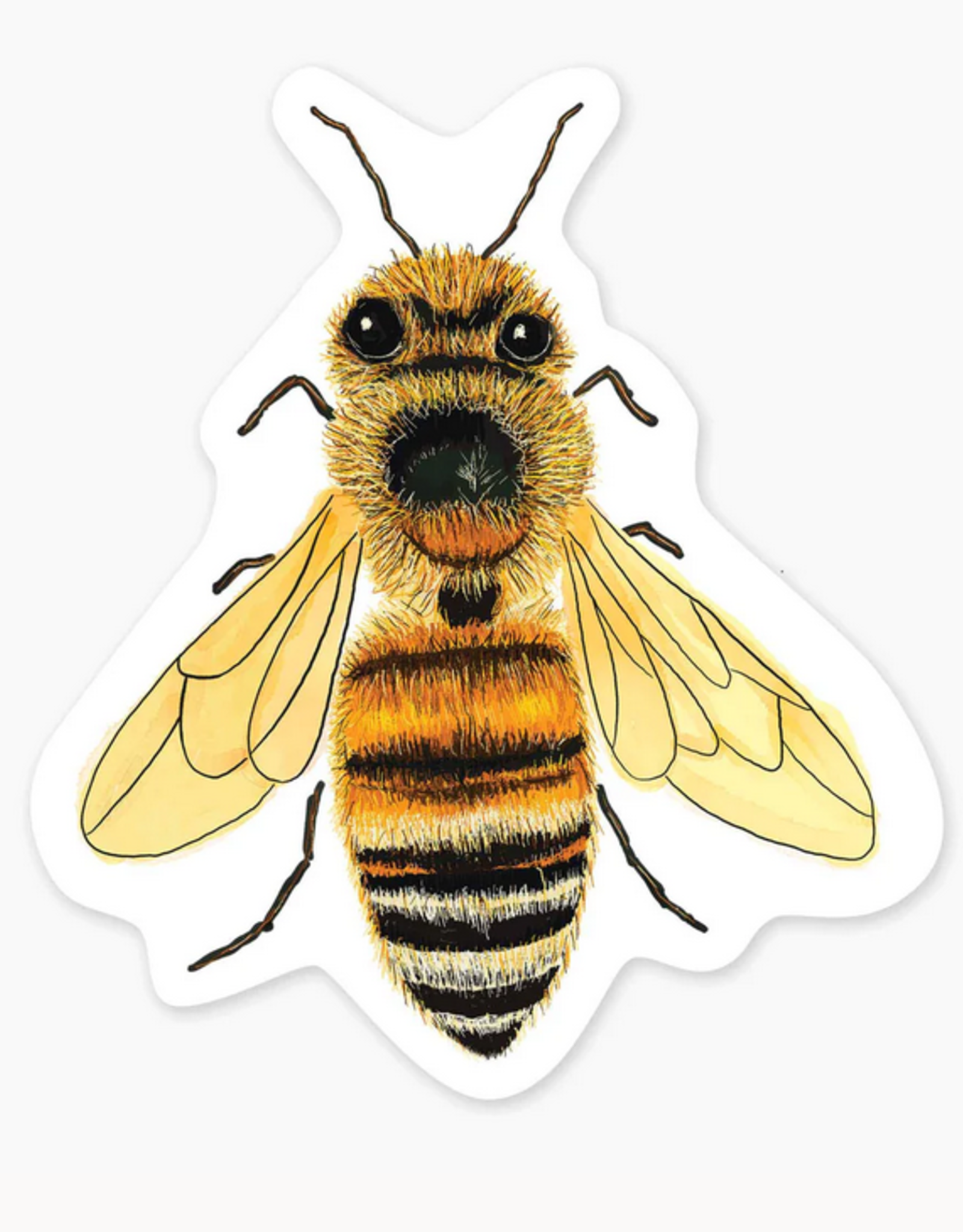 Nice Enough Stickers Sticker: Bee