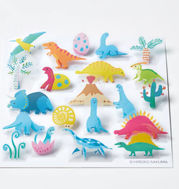 King Jim Pop-Up Stickers: Dinosaur