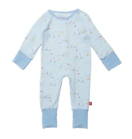 Magnetic Me 6-9MO: Sailebrate Good Time Covertible Grow With Me Coverall
