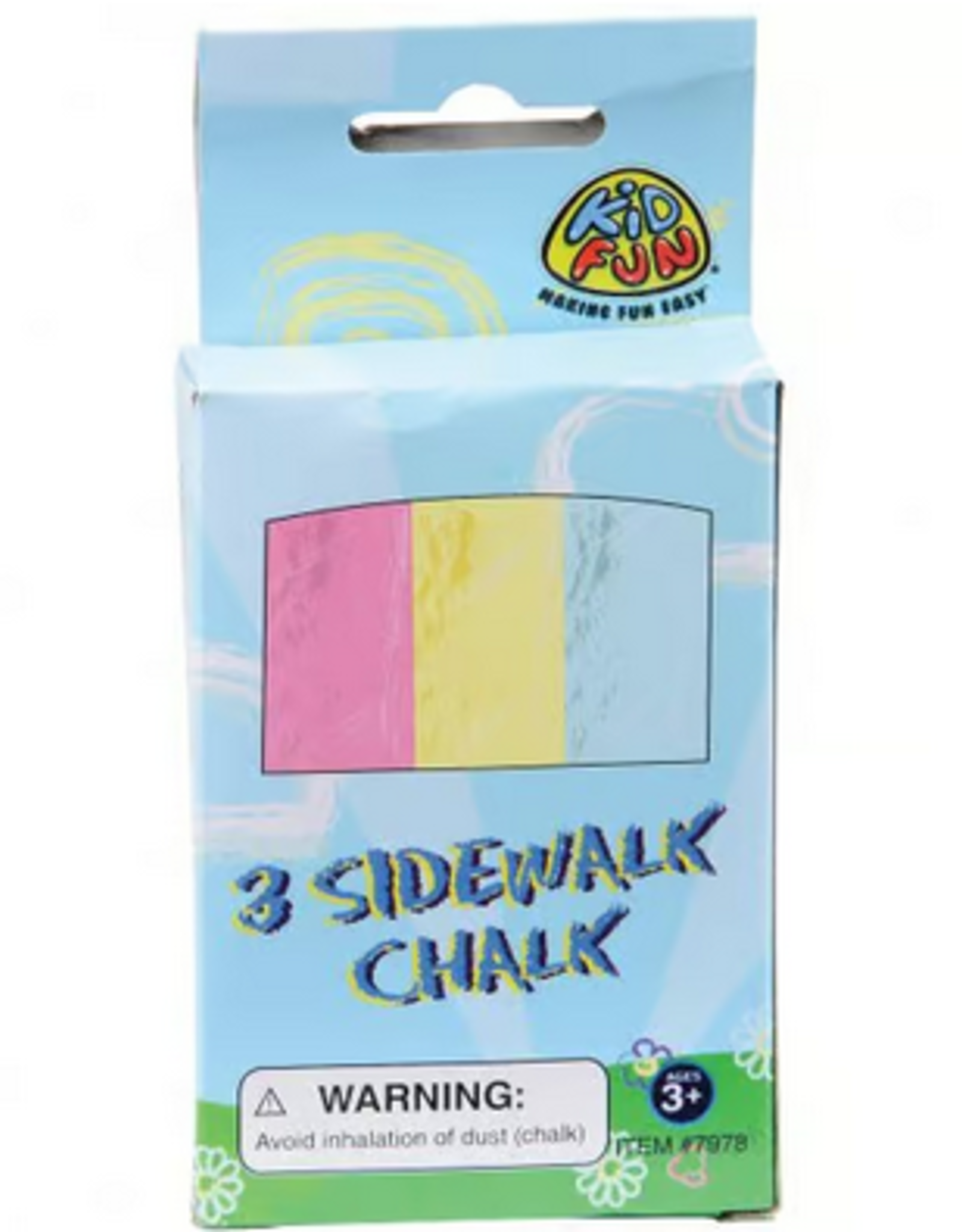 US Toy Sidewalk Chalk - 3 per box