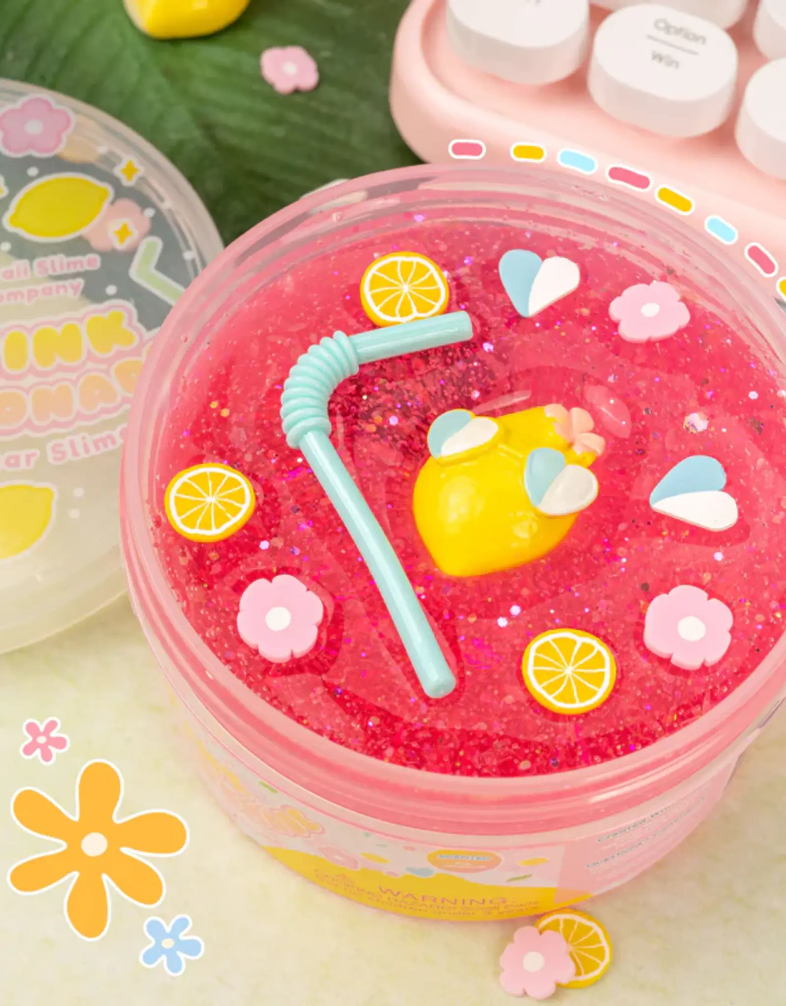 Kawaii Slime Company Pink Lemonade Clear Slime