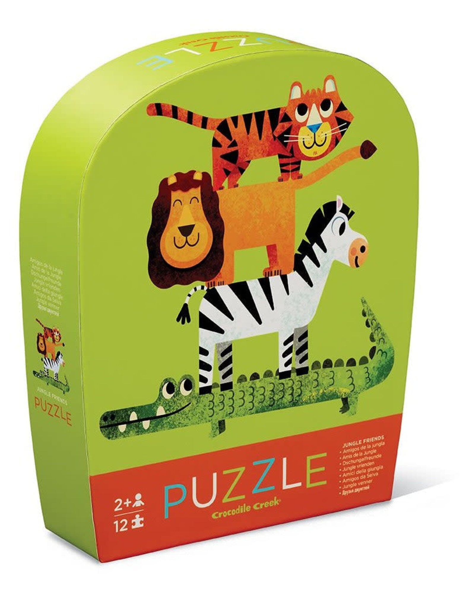 Crocodile Creek 12pc Mini Puzzle: Jungle Friends