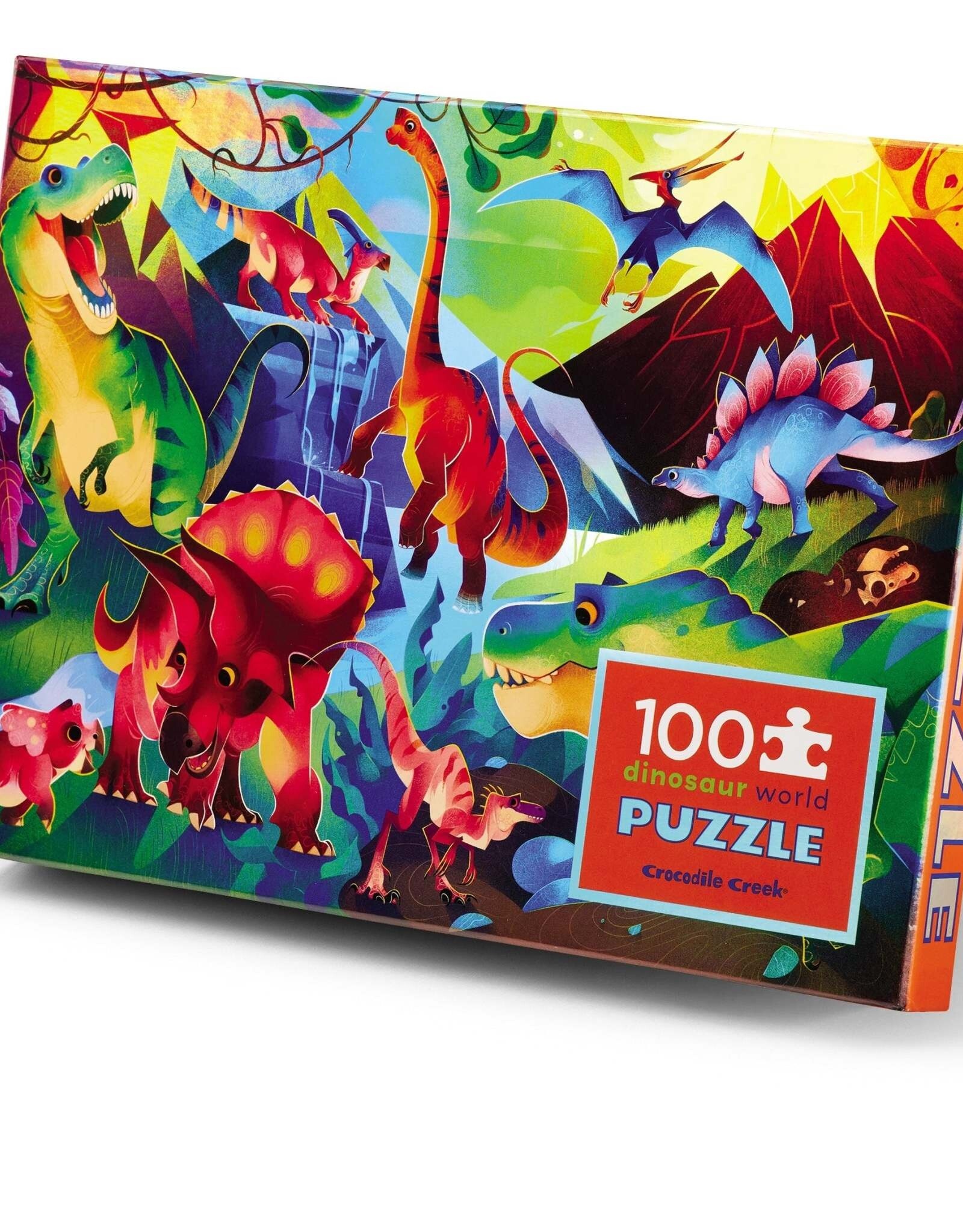 Crocodile Creek 60pc Puzzle: Holographic Dazzling Dinosaurs