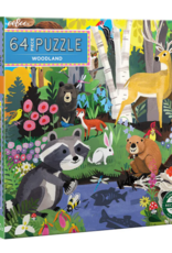 eeBoo 64pc Puzzle: Woodland