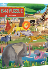 eeBoo 64pc Puzzle: Savanna