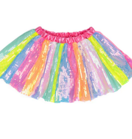 Creative Education Stripy Sequins Skirt, Size 4-6