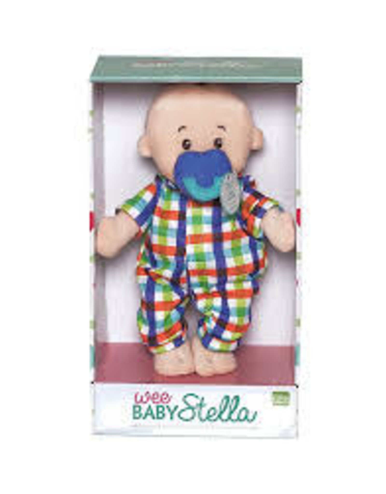 The Manhattan Toy Company Wee Baby Stella Doll Peach Boy Doll with Brown Hair