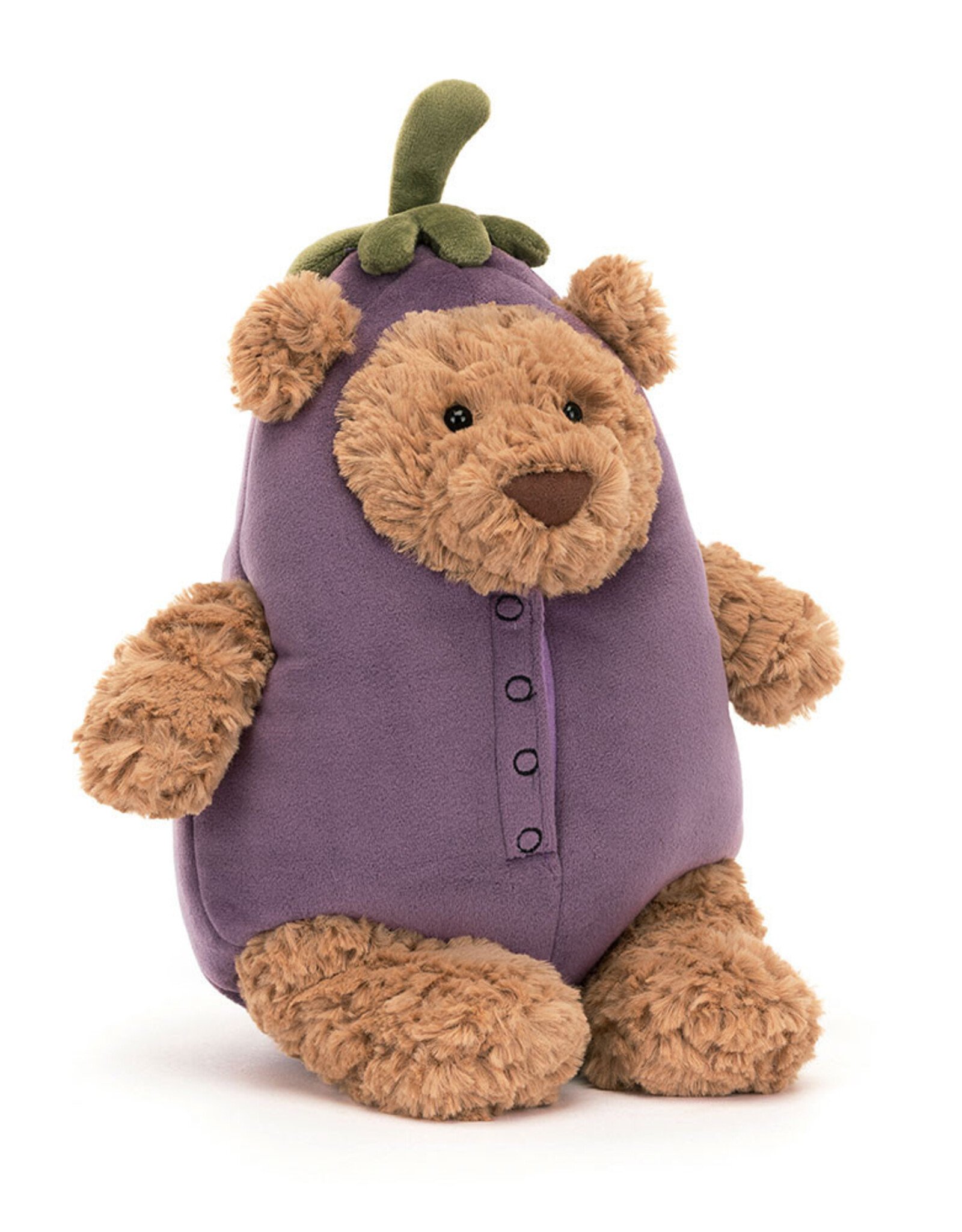 Jellycat Bartholomew Bear Eggplant