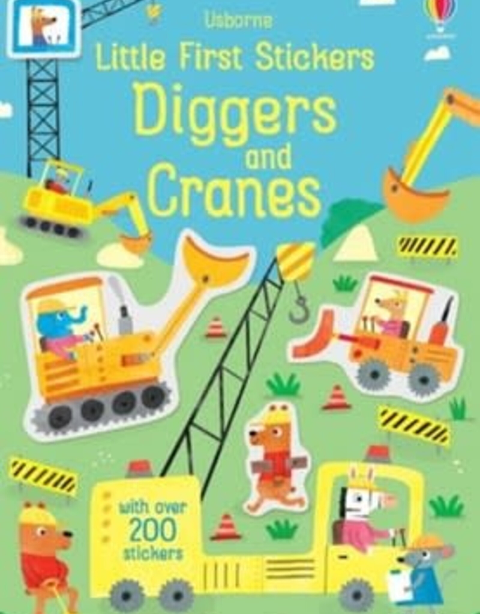 Usborne Little First Sticker Book: Diggers and Cranes