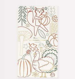 Meri Meri Thanksgiving Color In Activity  Tablecloth