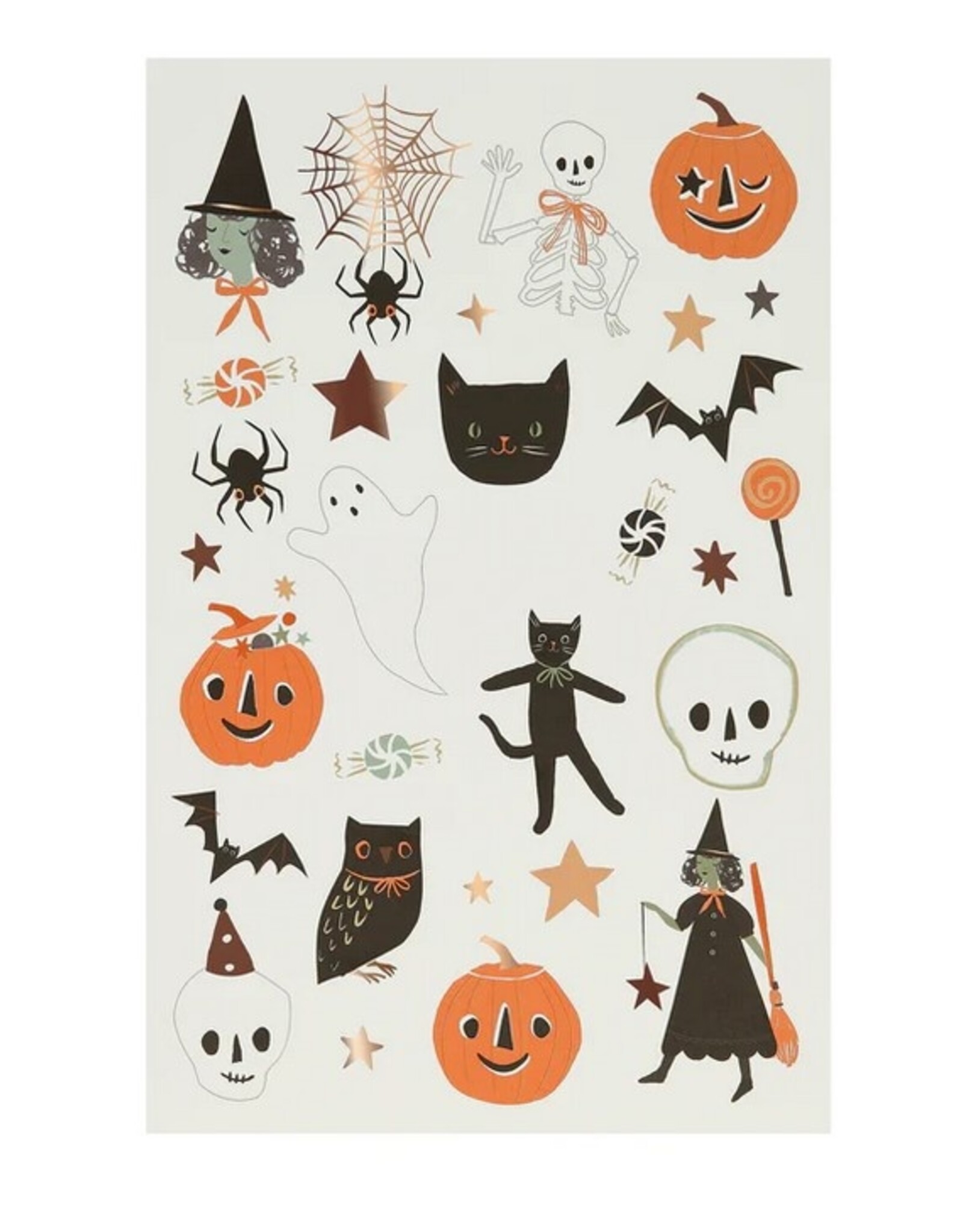 Meri Meri It's Halloween! Temporary  Tattoos