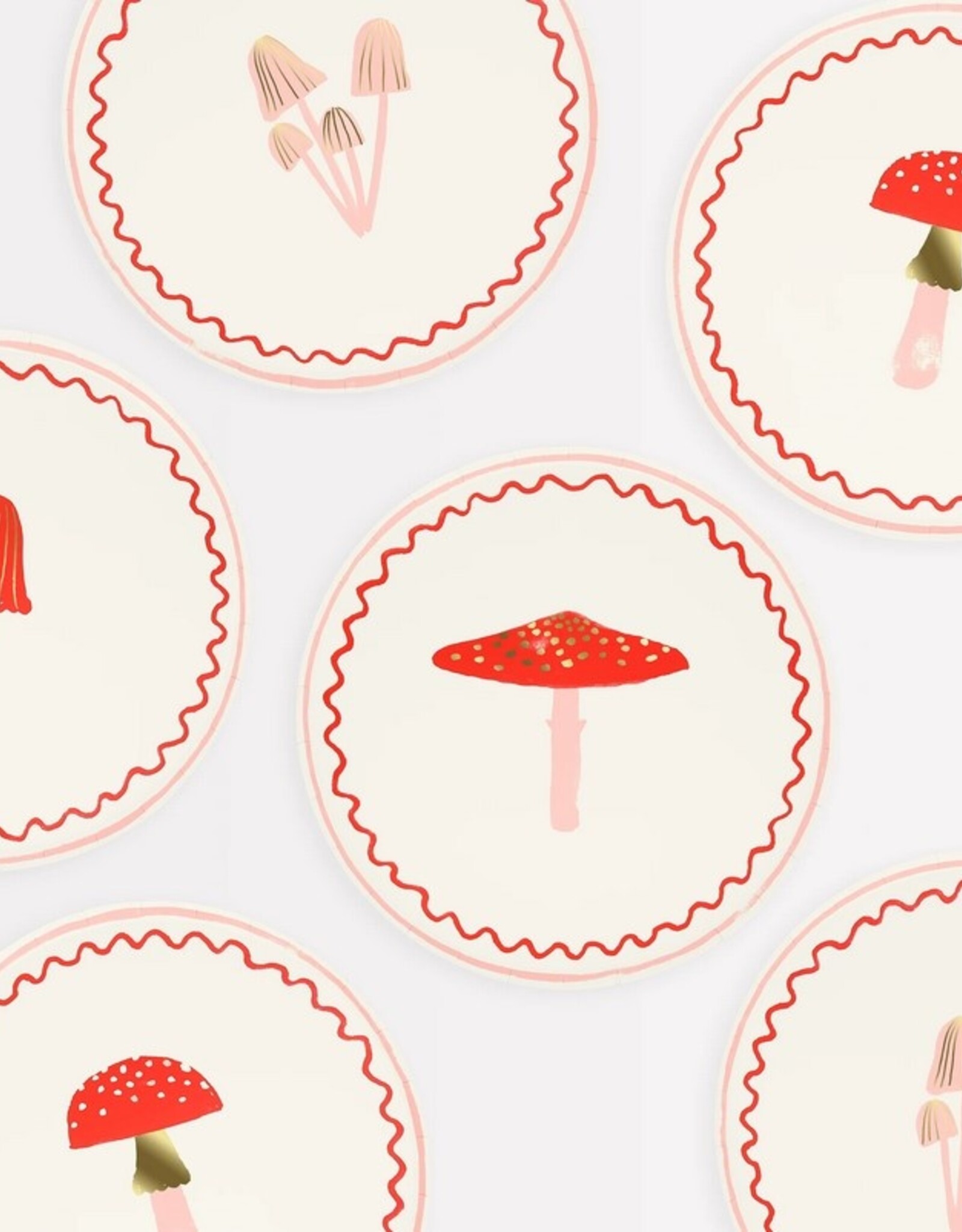 Meri Meri Merry Mushrooms Side  Plates