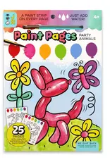 Bright Stripes Paint Pages: Party Animals