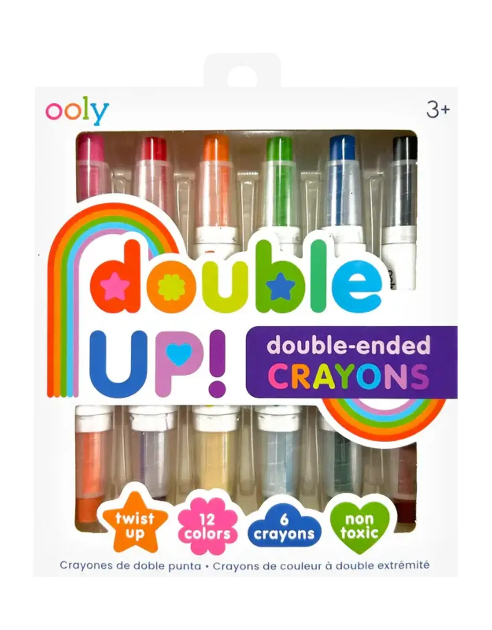 Ooly Double Up! Double-Ended Crayon (Set of 6 / 12 Colors)