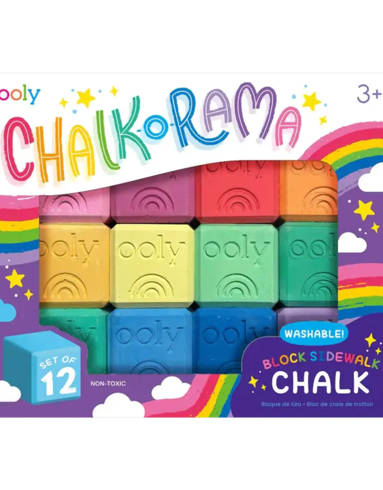 Ooly Chalk-O-Rama Block Sidewalk Chalk