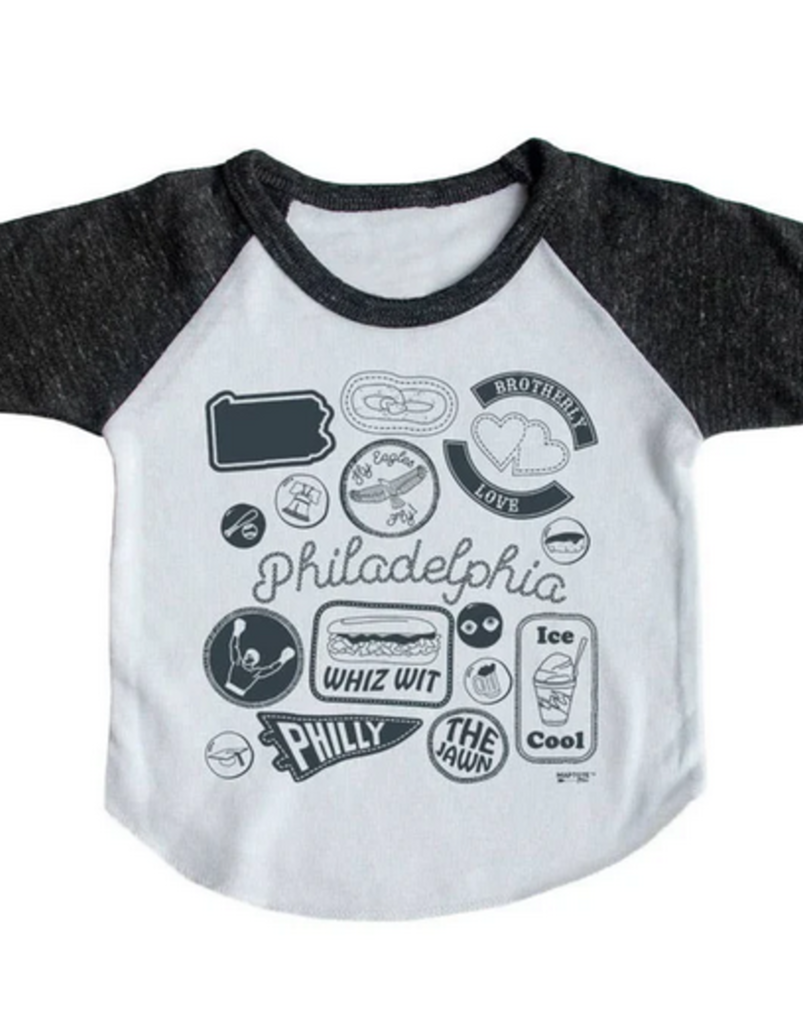 MapTote 12-18MO: Baseball Tee - Philadelphia Pins & Patches