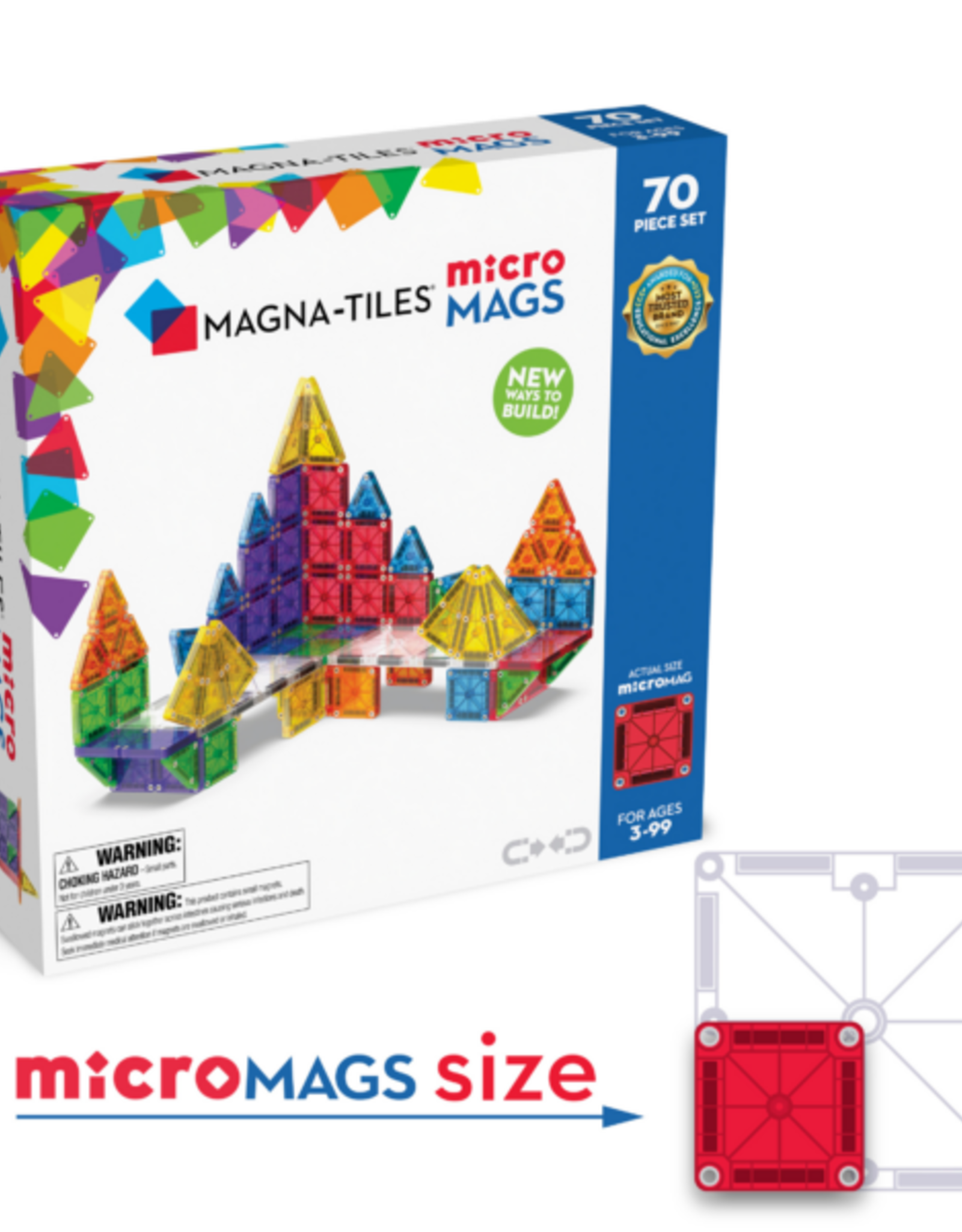 Magna-Tiles microMAGS 70-Piece Deluxe Set