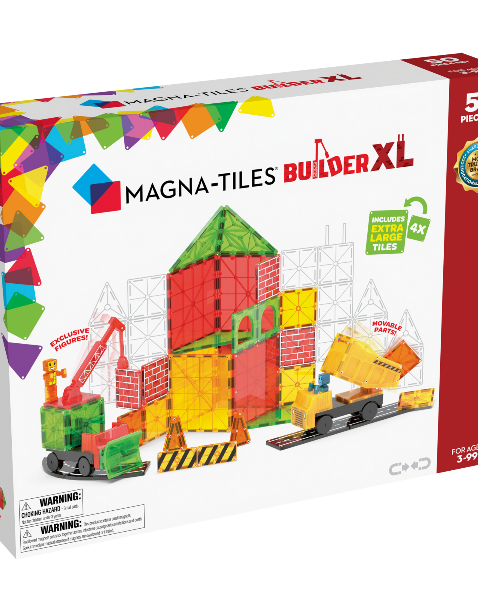 Magna-Tiles Magna-Tiles: Builder XL 50-Piece Set