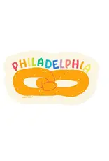 MapTote Sticker: Philadelphia Rainbow Pretzel