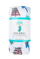 Little Hometown New Jersey Baby Swaddle Blanket