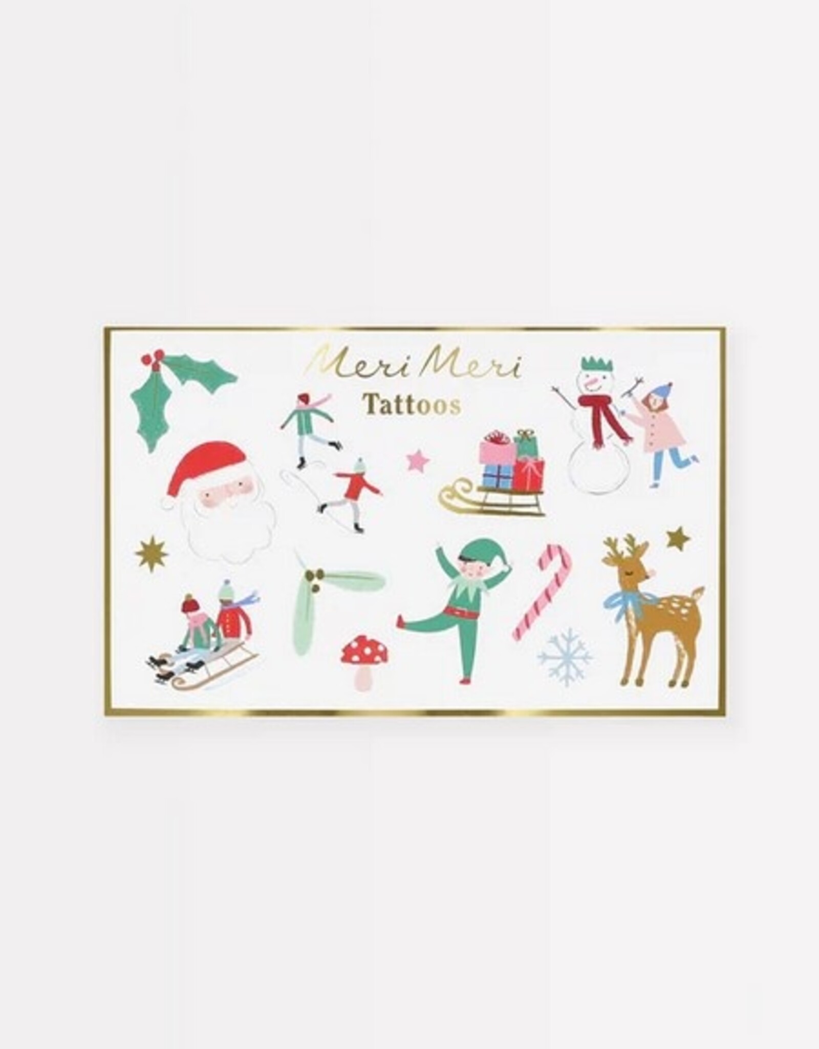 Meri Meri Mixed Icon Christmas Temporary Tattoos