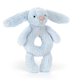 Jellycat Bashful Blue Bunny Ring Rattle