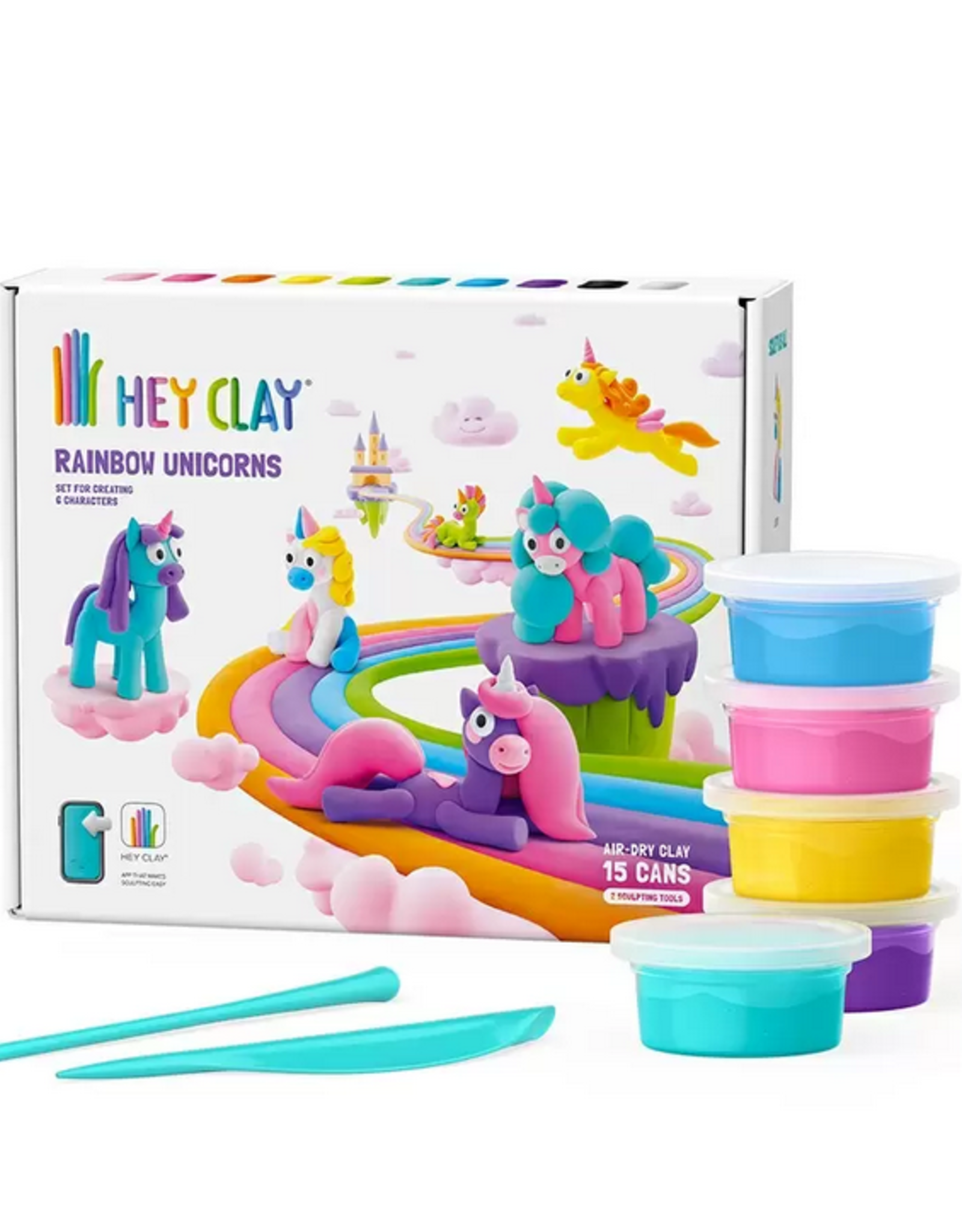 Fat Brain Toy Co Hey Clay: Rainbow Unicorns