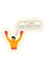 MapTote Sticker: Philadelphia Boxing Champ