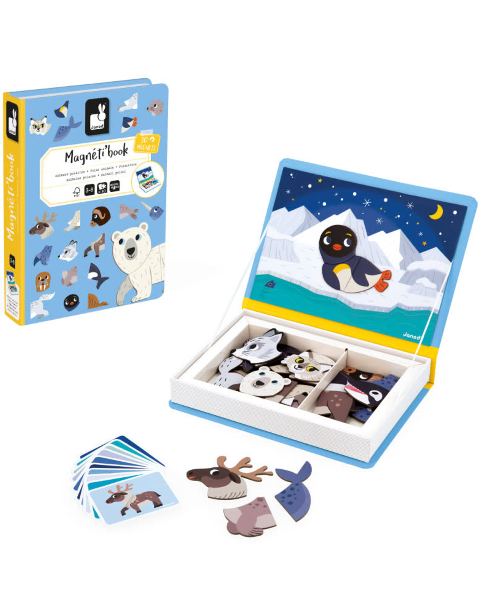 Janod Magnetibook: Polar Animals