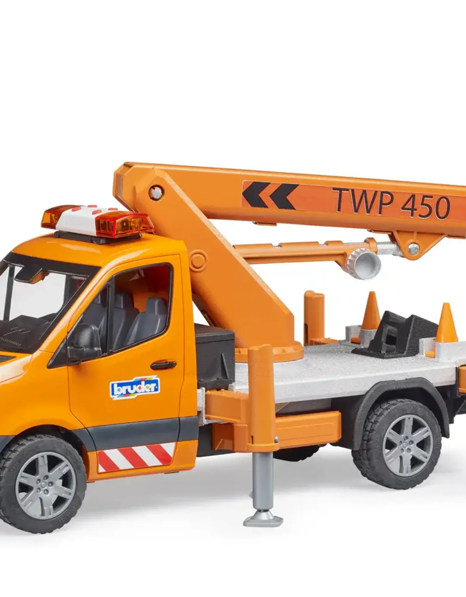 Bruder MB Sprinter Service Truck w/ Crane and Man Basket