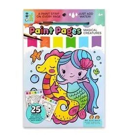 Bright Stripes Paint Pages: Magical Creatures