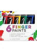Bright Stripes JR 6 Washable Fingerpaints