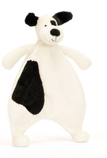 Jellycat Bashful Black & Cream Puppy Comforter